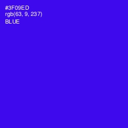 #3F09ED - Blue Color Image