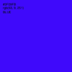#3F09FB - Blue Color Image