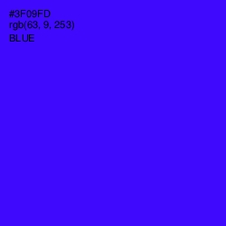 #3F09FD - Blue Color Image
