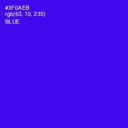 #3F0AEB - Blue Color Image