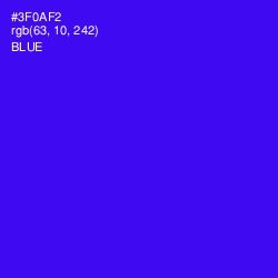 #3F0AF2 - Blue Color Image