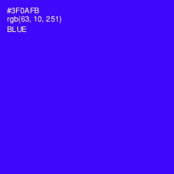 #3F0AFB - Blue Color Image