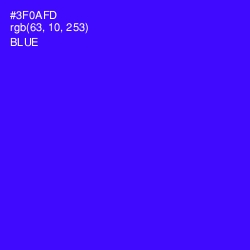 #3F0AFD - Blue Color Image