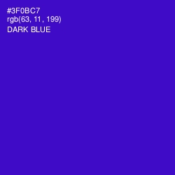 #3F0BC7 - Dark Blue Color Image
