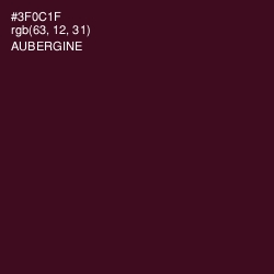 #3F0C1F - Aubergine Color Image