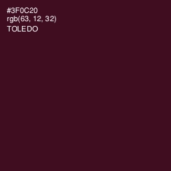 #3F0C20 - Toledo Color Image