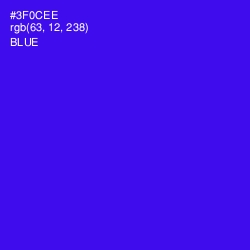 #3F0CEE - Blue Color Image