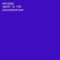 #3F0DBE - Governor Bay Color Image