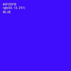 #3F0DFB - Blue Color Image