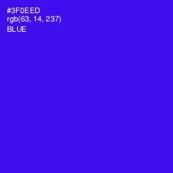 #3F0EED - Blue Color Image