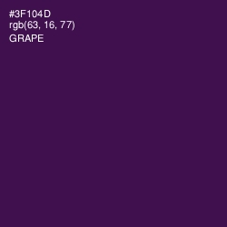 #3F104D - Grape Color Image