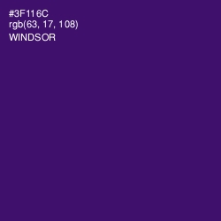 #3F116C - Windsor Color Image