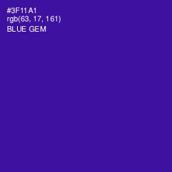 #3F11A1 - Blue Gem Color Image