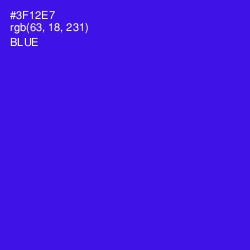 #3F12E7 - Blue Color Image