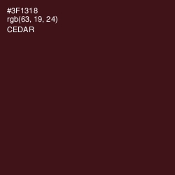 #3F1318 - Cedar Color Image