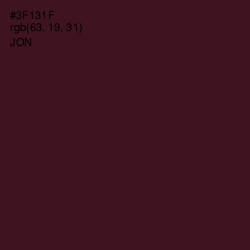 #3F131F - Jon Color Image