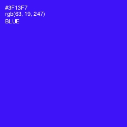 #3F13F7 - Blue Color Image