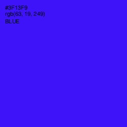 #3F13F9 - Blue Color Image