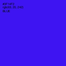 #3F14F2 - Blue Color Image