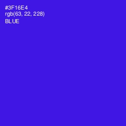 #3F16E4 - Blue Color Image