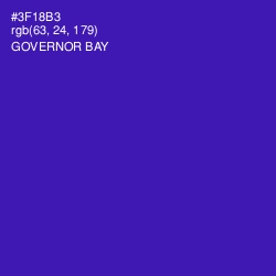 #3F18B3 - Governor Bay Color Image