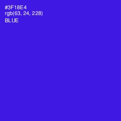 #3F18E4 - Blue Color Image