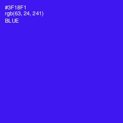 #3F18F1 - Blue Color Image