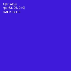 #3F1ADB - Dark Blue Color Image
