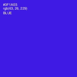 #3F1AE5 - Blue Color Image