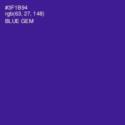 #3F1B94 - Blue Gem Color Image