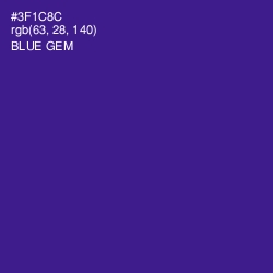 #3F1C8C - Blue Gem Color Image