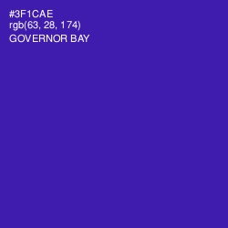 #3F1CAE - Governor Bay Color Image