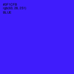 #3F1CFB - Blue Color Image