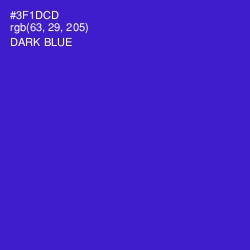 #3F1DCD - Dark Blue Color Image