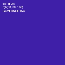 #3F1EA8 - Governor Bay Color Image