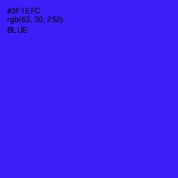 #3F1EFC - Blue Color Image