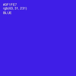 #3F1FE7 - Blue Color Image