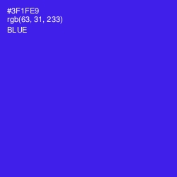 #3F1FE9 - Blue Color Image