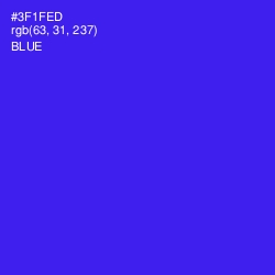 #3F1FED - Blue Color Image