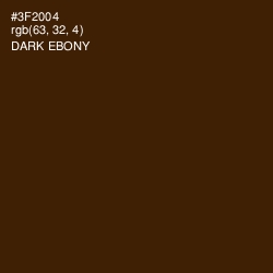 #3F2004 - Dark Ebony Color Image