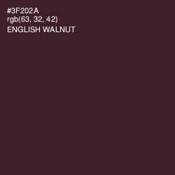 #3F202A - English Walnut Color Image