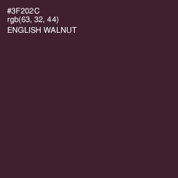 #3F202C - English Walnut Color Image