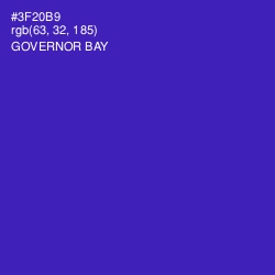 #3F20B9 - Governor Bay Color Image