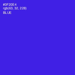 #3F20E4 - Blue Color Image