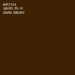 #3F2104 - Dark Ebony Color Image