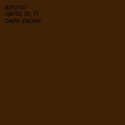 #3F2107 - Dark Ebony Color Image