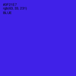 #3F21E7 - Blue Color Image