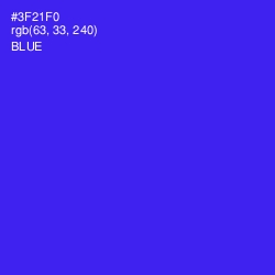 #3F21F0 - Blue Color Image