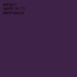 #3F2247 - Martinique Color Image