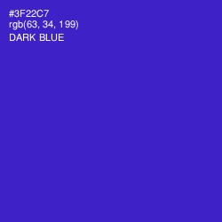 #3F22C7 - Dark Blue Color Image